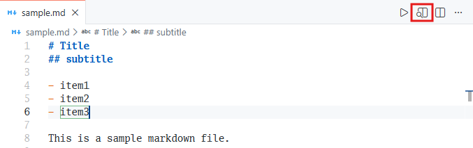 markdown preview icon
